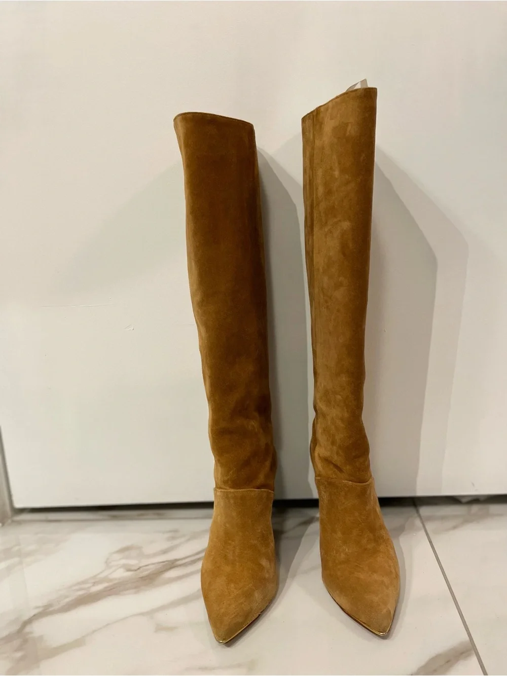 Tory Burch “Lila” Tan Suede Knee-high Boot Size 6